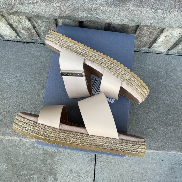 AQUATALIA MAE Women's Leather Espadrille Sandal 7 Casual Summer Resort New - Picture 9 of 10